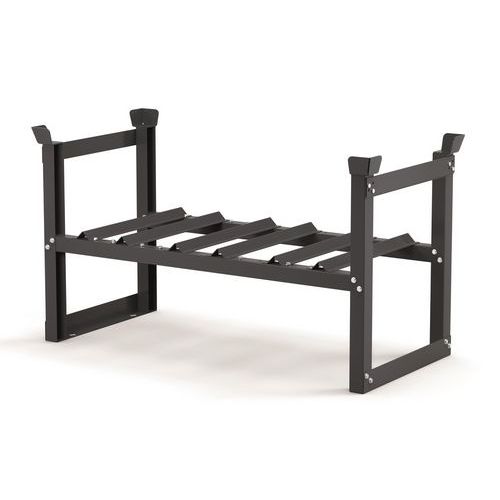 Telaio Portafusti 2 fusti 200L Ral7016 SOVRAPPONIBILE,