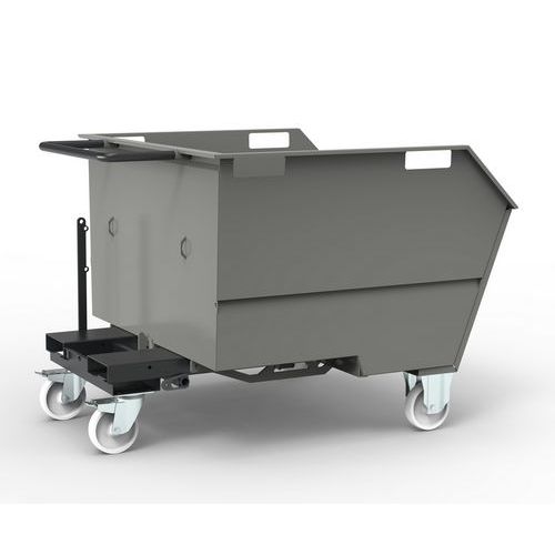 Benna Porta Rottami 750L Montata Grigio RAL 7000,