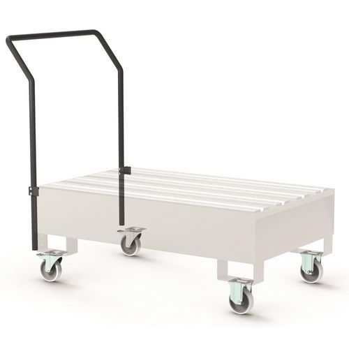 Kit Maniglia e Ruote per Vasca 2 Fusti,