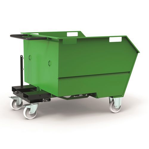 Benna Porta Rottami 750L Montata Verde RAL 6018,