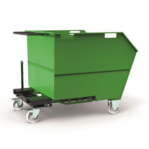 Benna Porta Rottami 1000 L Montata RAL 6018,