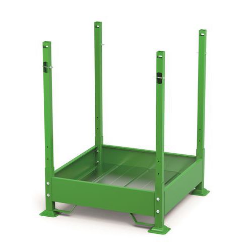 Telaio Porta Big Bag Regolabile Montato Verniciato RAL 6018,