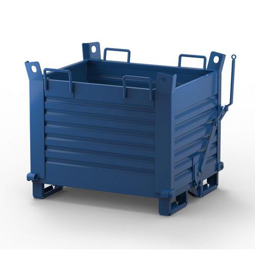 Contenitore Lamiera Fondo Apribile 2000X1000X1000 RAL5010,