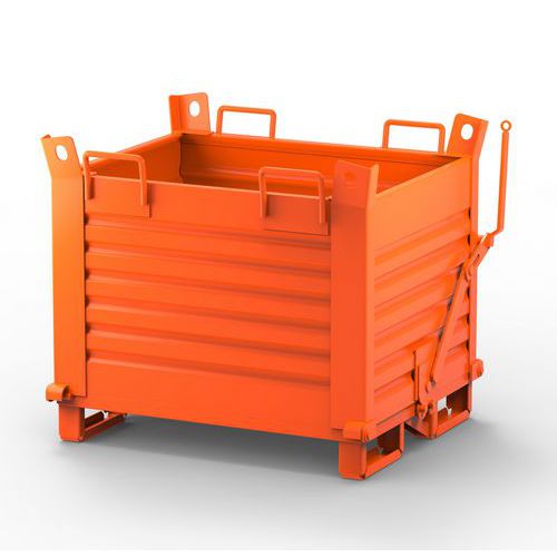 Contenitore Lamiera Fondo Apribile 2000X1000X1000 RAL2004,