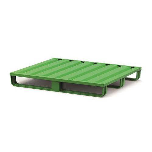 Pallet in Metallo 3 Pattini 1200X1000X120+35 Verde RAL6018,