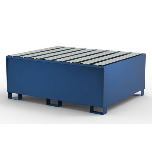 Vasca con Doghe 1000 L per 1 Cisterna Blu RAl 5010,