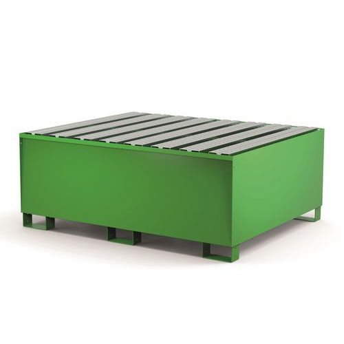 Vasca con Doghe 1000 L per 1 Cisterna Verde RAL 6018,