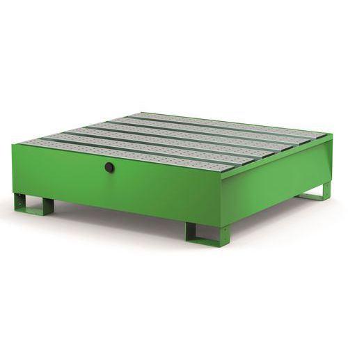 Vasca 4 Fusti Modulare con Doghe 300 L Verde RAL 6018,