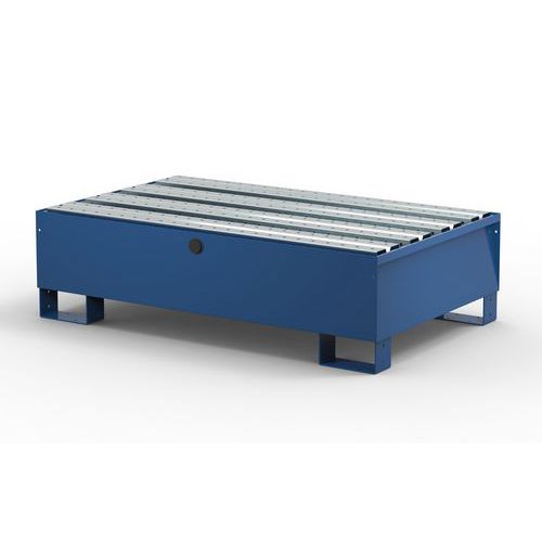 Vasca 2 Fusti Modulare con Doghe 200 L Blu RAL 5010,