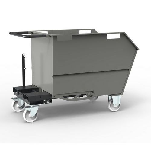 Benna Porta Rottami 500L Montata Grigio RAL 7000,
