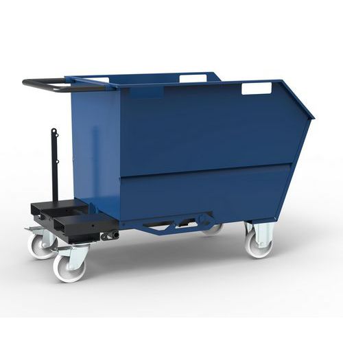 Benna Porta Rottami 500L Montata Blu RAL 5010,