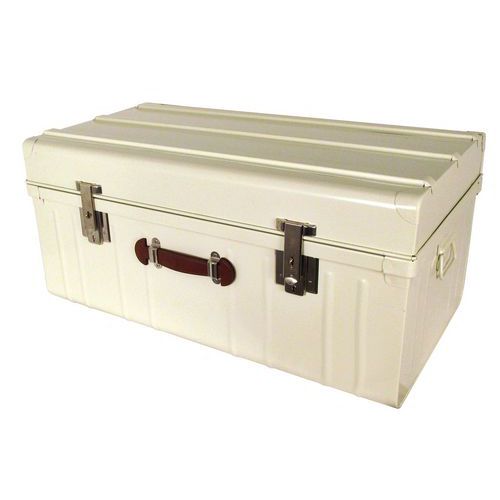 Cassetta grande capacità coperchio bombato - 160L - Bianco,