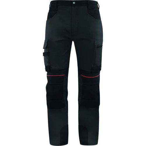 Pantaloni da lavoro Stretch M5PA3 Grigio/Nero-Taglia 3XL,