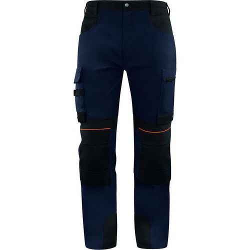 Pantaloni da lavoro Stretch M5PA3 Blu marina/Nero-Taglia XXL,