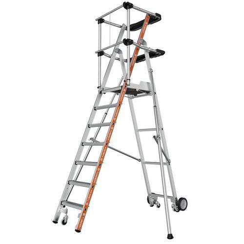 Piattaforma mobile doppia velocità doppio accesso-7 gradini,