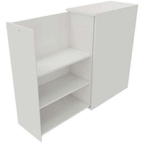Cassettiera apertura sinistra 3 rip. A115xL40xP45 cm bianco,