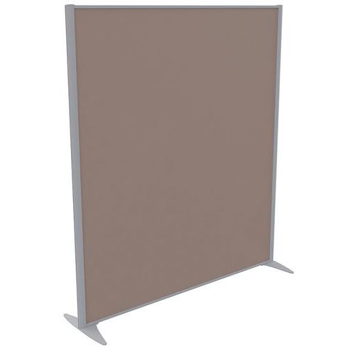 Parete divisoria KP+ tessuto talpa profilo argento A180xL163,