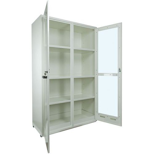 Armadio da laboratorio 2 ante vetrate,
