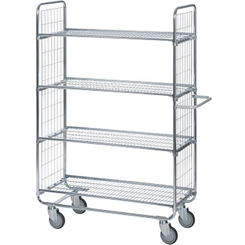 A688715 Carrello per preparazione ordini a 4 ripiani 1000X450mm - 200 kg,