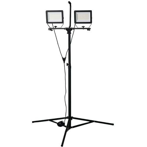 MINOS faretti a led treppiedi 17000 lumen cavo 3m IP65 nero,