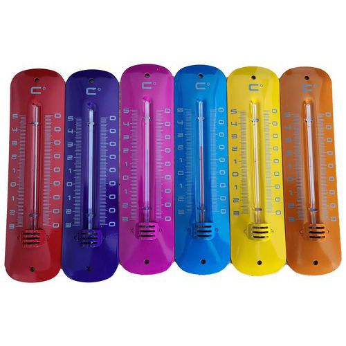 Termometro da interni/esterni in metallo 19 cm - Velamp,