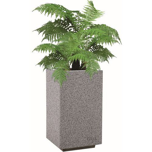 Fioriera Kube alta in calcestruzzo,