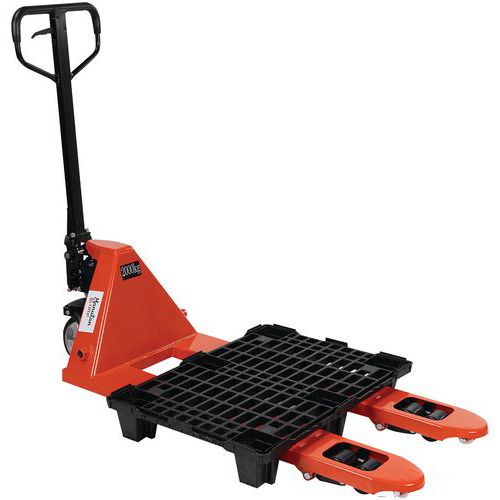 Transpallet manuale 2 T+15 pallet 800mm-Manutan Expert,