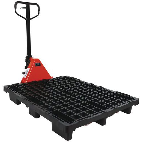 Transpallet manuale 2 T+15 pallet 1200mm-Manutan Expert,