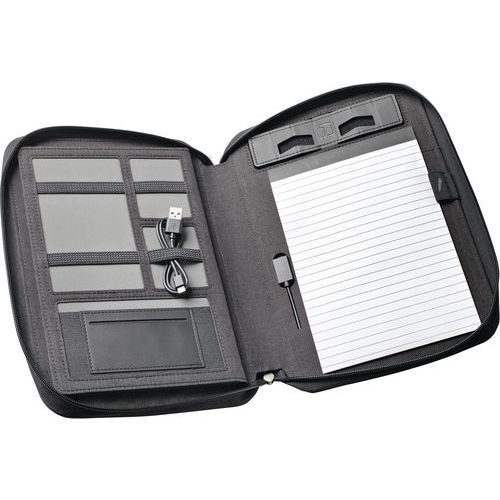 Portadocum confer Smart Organizer A5 con powerbank-Antracite,