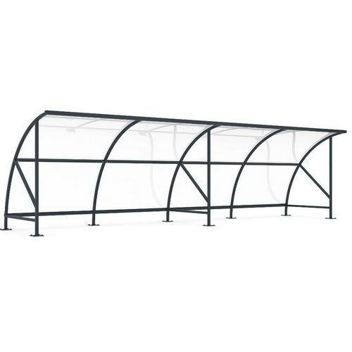 Riparo per biciclette Bamberg B1/08 RAL7016,