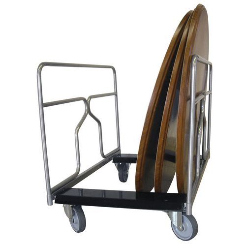 Carrello porta tavoli rotondi,