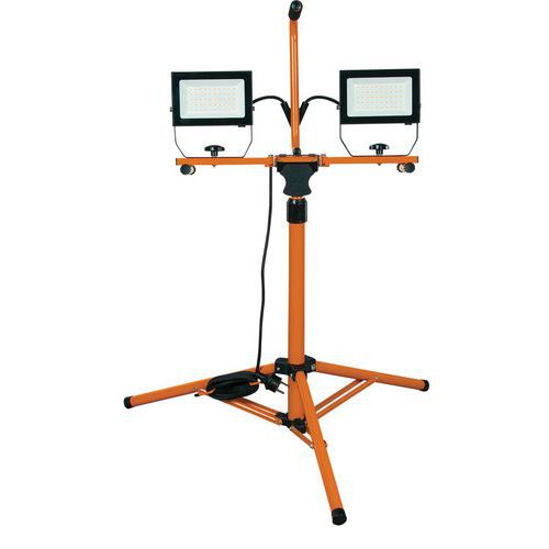 Proiettori 2x50W a led su treppiedi cavo 3m H05RN-F 3G1,0mm3,