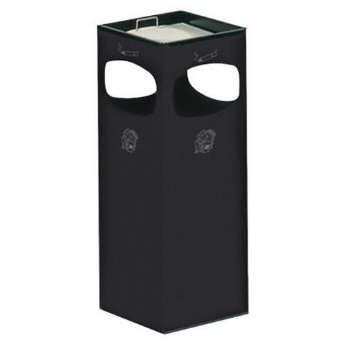 Posacenere-cestino in metallo antracite 22L,