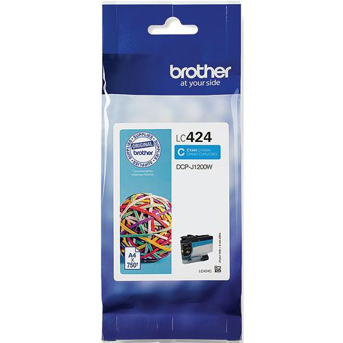 Cartuccia d'inchiostro alta capacità LC424C-Ciano-Brother,