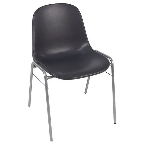 Sedia a guscio gamba all. Antracite,