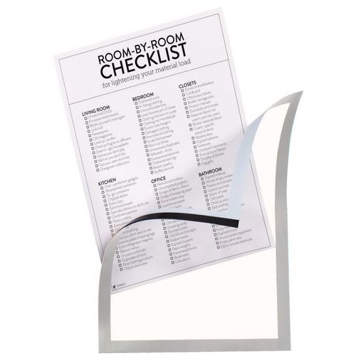 Cornice magnetica per affissione Magneto Pro - A4 grigio,