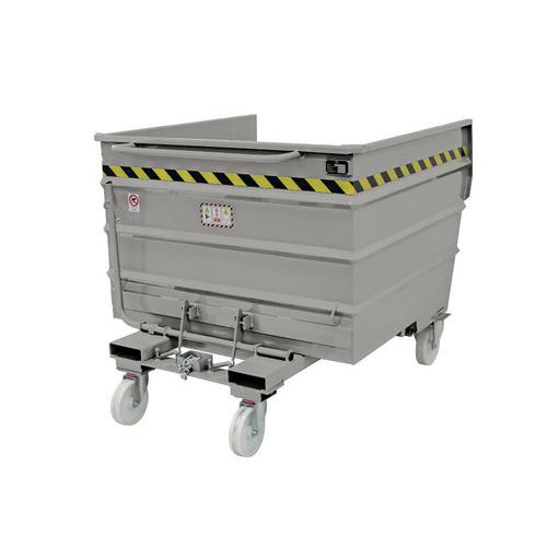 Porta Rottami 1350L Grigio 1320X1210 GRIGIO,