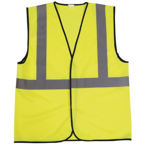 Gilet alta visibilità giallo taglia L - Manutan,
