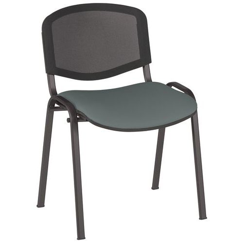 Sedie Bliz Meeting gambe nere sed PVC M1 Urban Cendre,