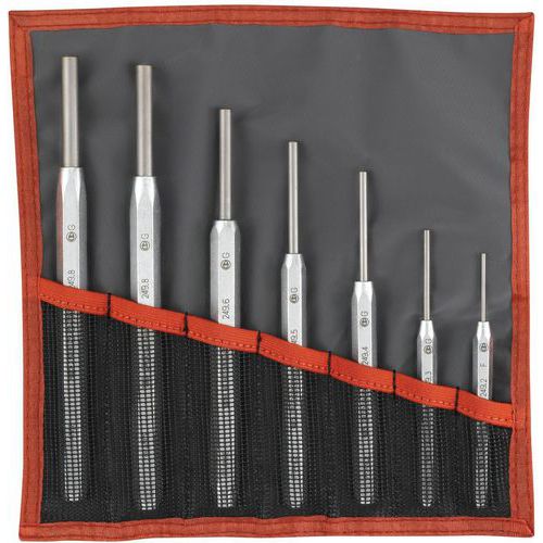 Set di cacciaspine con presentazione su supporto,