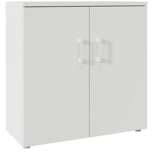 Banco A101xL100xP45 cm 2 rip. Metallo bianco/bianco,