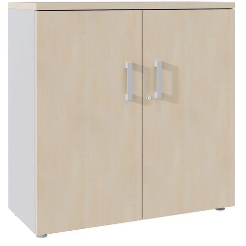Carrello A73xL100xP45 cm 1 rip. Metallo argento/rovere natur,