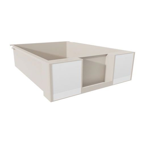 Cassetto 9 cm con etichette grigie,