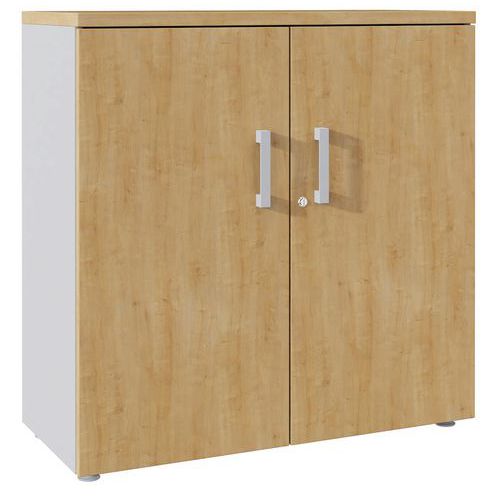 Carrello A73xL100xP45 cm 1 rip. Metallo argento/rovere antic,