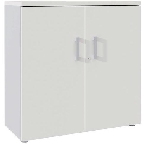 Carrello A73xL100xP45 cm 1 rip. Metallo argento/bianco,