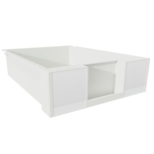 Cassetto 9 cm con etichette bianche,