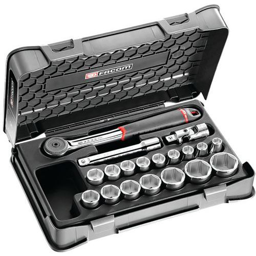 Cofanetto cricchetto + bussole 1/2'’ S.161-2P6 - Facom,