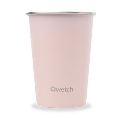 Bicchiere rosa in inox - Qwetch 300 mL,