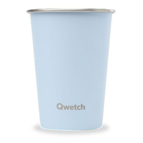 Bicchiere blu in inox - Qwetch 300 mL,
