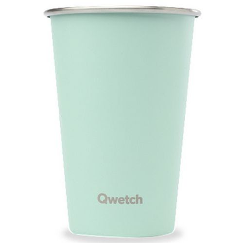 Bicchiere verde in acciaio inox - 470 mL - Qwetch,